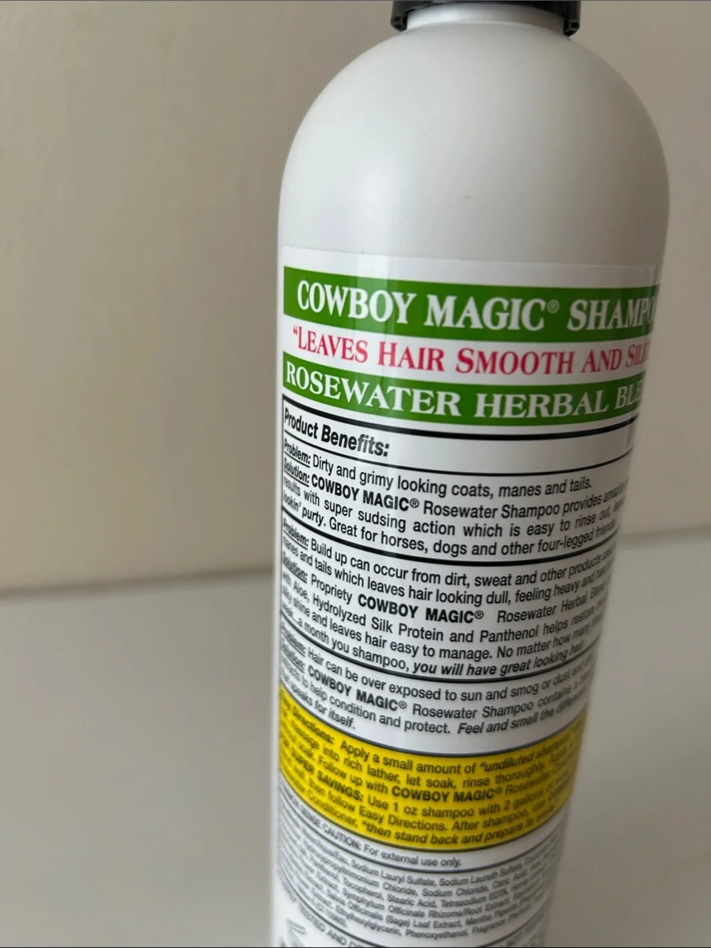 Pet Shampoo Cowboy Magic Rosewater 16 fl.oz.